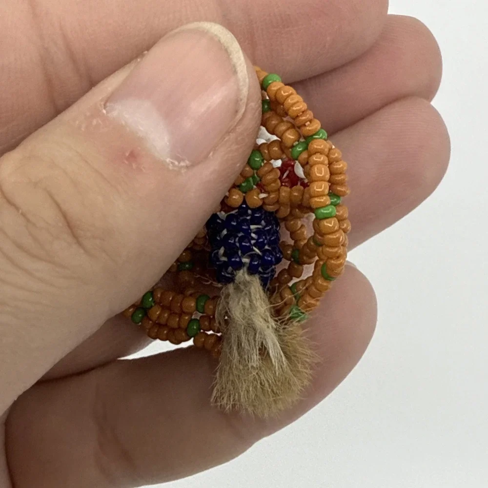 Zuni‎ Native American rabbits foot Beaded Hand Crafted 2